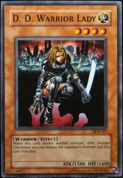 Yu-Gi-Oh! D.D. Warrior Lady DCR-027 Super Rare [G-EX] Old OG Print | EN 2003 - Image 1