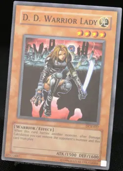 Yu-Gi-Oh! D.D. Warrior Lady DCR-027 Super Rare [G-EX] Old OG Print | EN 2003 - Image 3