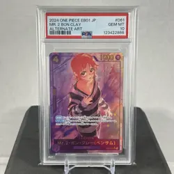 PSA 10 Mr. 2 Bon Clay One Piece Card EB01-061 SEC Japanese from Japan BANDAI - Image 1