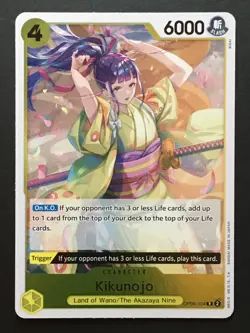 One Piece TCG Kikunojo OP06-104 Wings of the Captain Foil Rare English NM - Image 1