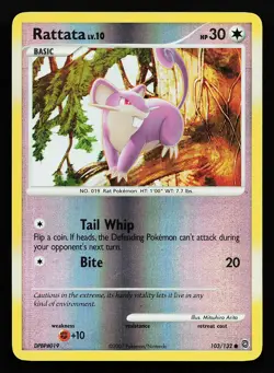 Rattata 103/132 Reverse Holo Secret Wonders Pokemon Card - Image 1