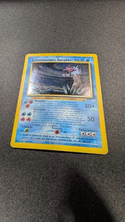 Pokemon Shining Gyarados Holo Neo Revelation Card 65/64, GERMAN, MP - Image 2