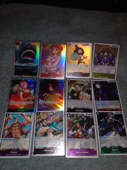 LOT 80+ ONE PIECE TCG CARDS ALL HOLOGRAPHIC SOME JAPANESE - Image 3
