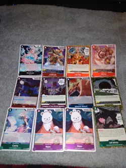 LOT 80+ ONE PIECE TCG CARDS ALL HOLOGRAPHIC SOME JAPANESE - Image 5