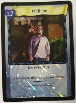 Harry Potter TCG Base Set Oblivion 14/116 Foil Premium Card Ed. Italia - Image 1