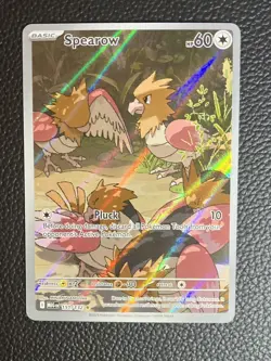 Spearow 151/132 Mega Evolutions Illustration Rare Holo Pokemon Card Mint - Image 1