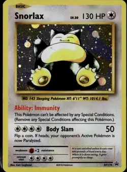 Snorlax - Promo XY Promos XY179 Colorless Holo Pokemon Card - Image 1
