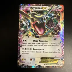 Shiny Rayquaza EX XY69 Black Star Promo Pokemon Card - MP - Image 2