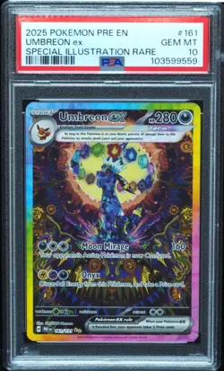 Umbreon EX 161/131 PSA 10 Prismatic Evolutions Pokemon Card - Image 1