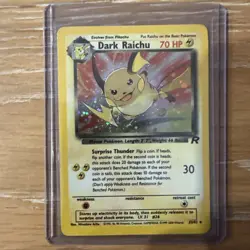 Pokemon Holo Secret Rare Card - Dark Raichu 83/82 (Team Rockets Set) - Image 1