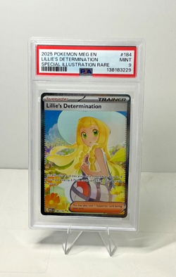 Lillie's Determination #184 Pokemon Mega Evolution PSA 9 - Image 1