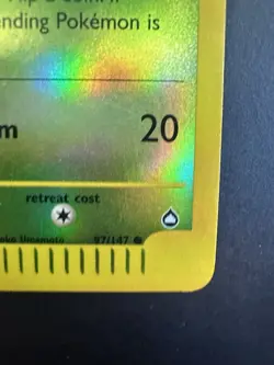 Pokemon TCG Aquapolis Oddish Reverse Holo 97/147 Lightly Played - Image 4