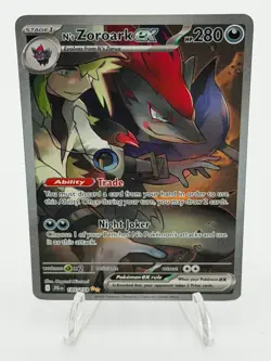 Pokemon TCG N’s Zoroark ex 185/159 SV09: Journey Together NM - Image 1