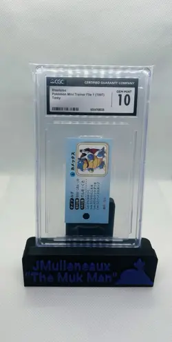 1997 Pokemon Blastoise Tomy Mini Trainer File Part 1 CGC 10 - Image 1