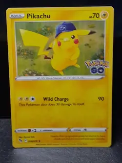 Pokemon TCG Pikachu Pokemon Go 028/078 Holo Holo Rare Near Mint - Image 1