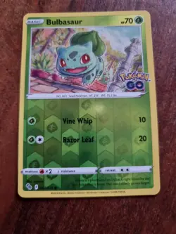 Pokemon Bulbasaur Pokemon Go 001/078 Reverse Holo Common - Image 1