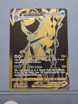 Pokemon TCG- Astral Radiance - Ice Rider Calyrex VMAX - Gold - TG29/TG30 - NM - Image 1