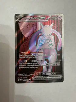 Pokemon TCG Team Rocket's Mewtwo ex 213/182 Sv10 Destined Rivals Ultra Rare Holo - Image 1