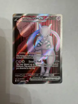 Pokemon TCG Team Rocket's Mewtwo ex 213/182 Sv10 Destined Rivals Ultra Rare Holo - Image 3