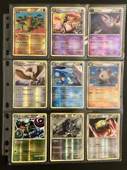 LOT 25 POKEMON HGSS UNLEASHED REVERSE HOLO- in Binder Pages-Kingdra Sudowoodo+ - Image 1