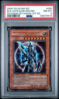 2004 Yu-Gi-Oh! Black Luster Soldier - EOB IOC 1st Edition Ultra Rare PSA 8 - Image 1