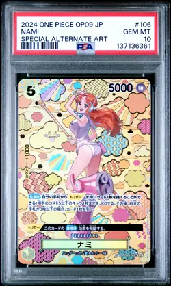 2024 ONE PIECE JPN OP09-EMPERORS IN THE NEW WORLD #106 NAMI PSA 10 - Image 1