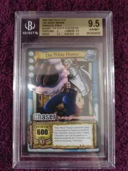 2005 One Piece CCG The Quest Begins Parallel Foils The White Hunter SR BGS 9.5 - Image 1