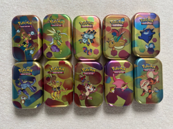 Complete Set of 10 Pokemon 151 Mini Tins (No Booster Packs, Art Cards or Coins) - Image 1