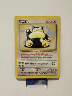 Pokemon Card - Snorlax 30/130 Non Holo Base Set 2 WOTC MP - Image 1