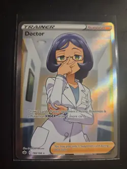 Pokemon Doctor Chilling Reign Ultra Rare Full Art Holo Card 190/198 NM - Image 1