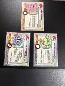 Pokemon TOPPS Vintage Lot Bundle Set Of 3 Holo Nm-Lp Cards Blue Version - Image 2