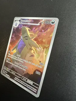 Pokemon TCG Paldea Evolved Tyranitar Holo Card 222/193 - Image 3