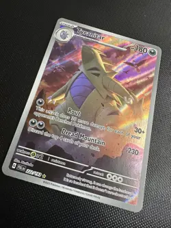 Pokemon TCG Paldea Evolved Tyranitar Holo Card 222/193 - Image 5