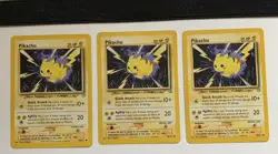 (3x) Pikachu 70/111 Neo Genesis Pokemon Card Common NM - Image 1