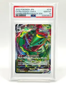 PSA 10 Rayquaza V RR & Rayquaza VMAX RRR Pair Pokemon Cards - Image 4