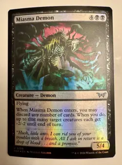 x1 Miasma Demon DSK Duskmourn MTG 109 FOIL UNCOMMON M/NM 1x - Image 1