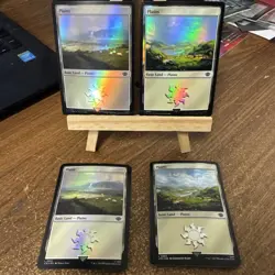 MTG *Set of 20 Foil Plains Basic Land* (NM) Lord of the Rings 10 of each art - Image 1