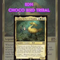 EDH - Choco Bird Tribal, MTG Commander Deck, Bant, Bracket 2, Final Fantasy - Image 1