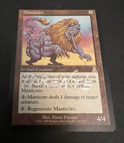 SIGNED Masticore Paolo Parente Urza's Destiny Magic The Gathering MTG - Image 1