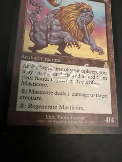 SIGNED Masticore Paolo Parente Urza's Destiny Magic The Gathering MTG - Image 2