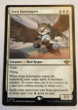 Aven Interrupter Outlaws of Thunder Junction Rare Regular NM+ - Image 1