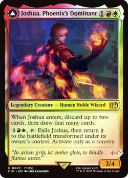 Joshua, Phoenix's Dominant FOIL - 0229 - Rare - Final Fantasy FIN MTG - Image 1