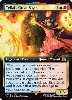 Tellah, Great Sage EXTENDED - 0510 - Rare - Final Fantasy FIN MTG - Image 1