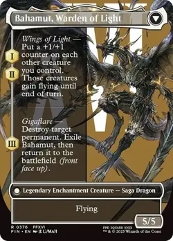 Dion, Bahamut's Dominant BORDERLESS - 0376 - Rare - Final Fantasy FIN MTG - Image 2
