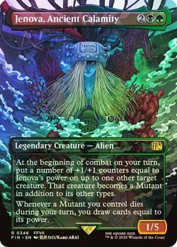 Jenova, Ancient Calamity FOIL BORDERLESS - 0346 - Rare - Final Fantasy FIN MTG - Image 1
