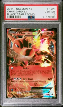 2014 POKEMON XY BLACK STAR PROMO #XY29 CHARIZARD EX BLACK STAR PROMO PSA 10 - Image 1