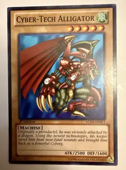 Cyber-Tech Alligator LCJW-EN011 X 1 Common 1st Ed Yugioh VLP - Image 1
