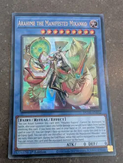 YuGiOh! Arahime The Manifested Mikanko DUNE-EN032 Ultra Rare 1st Ed - Image 1