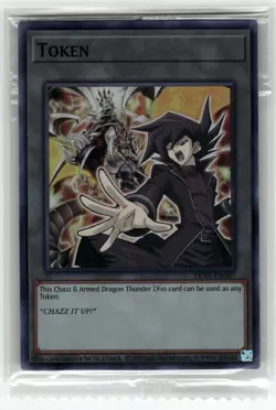 Token: Chazz & Armed Dragon Thunder LV10 Super Rare TKN5-EN007 NM SEALED - Image 1