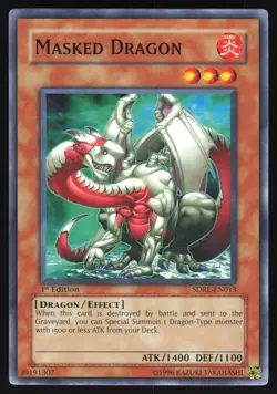 Masked Dragon - SDRL-EN013 - Common - 1st Edition Yugioh - Image 1